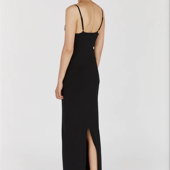 Cora Black Knit Maxi Dress - Picture 3 of 4
